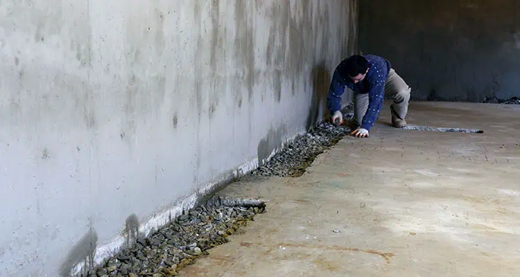 Basement waterproofing